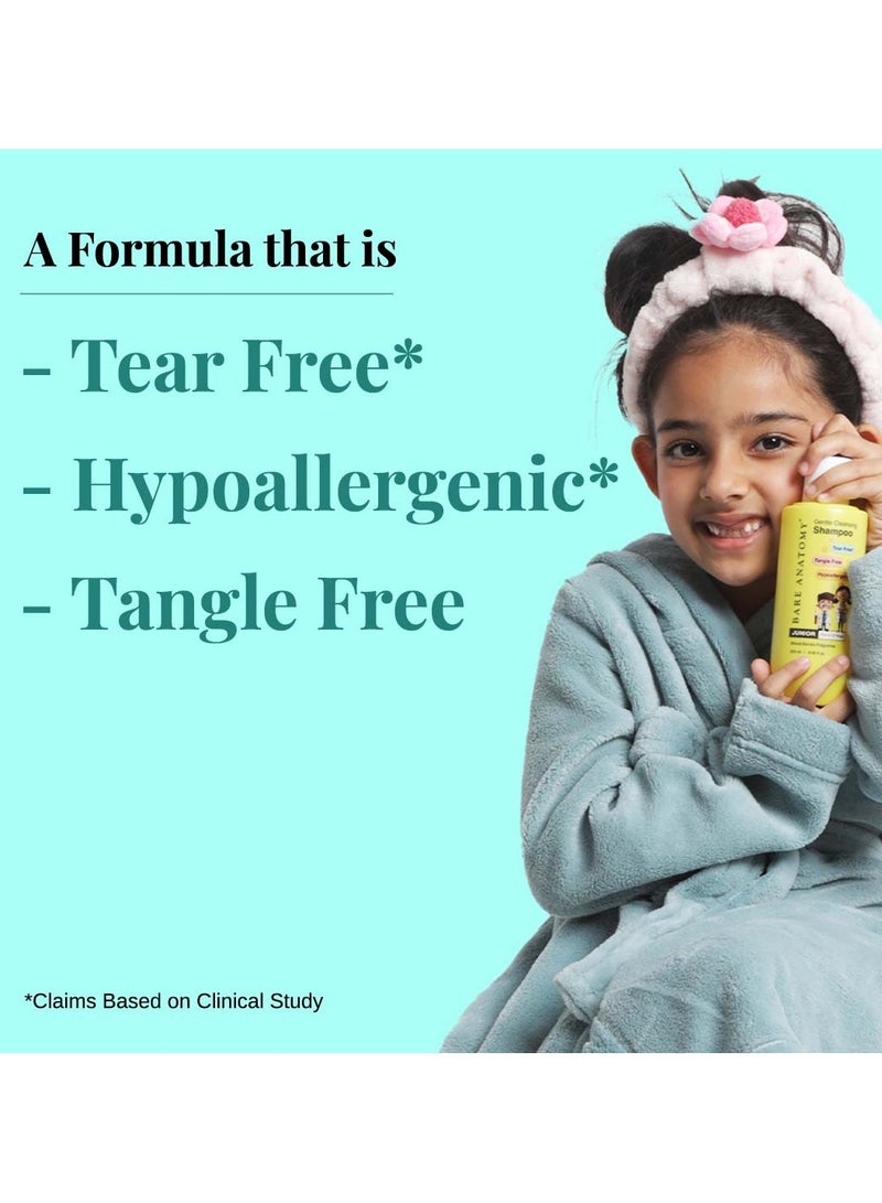 BARE ANATOMY Junior Gentle Cleansing Shampoo For Kids From 5-12 Years Tear-Free And Hypoallergenic Ph 5.5 Coconut Milk Protein, Almond Oil, Vitamin E And Strawberry Vegan, 250 Ml - Image 2